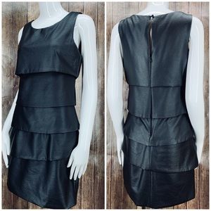 BCBG Faux Leather Dress
